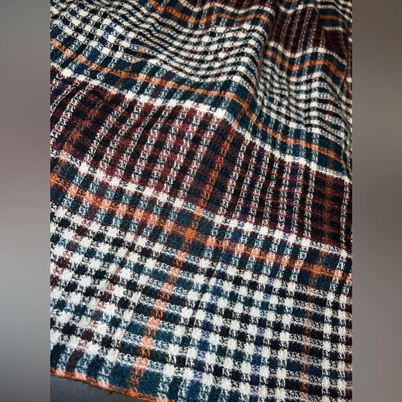 Urban Outfitters preppy  brown & black plaid weave dress NWT Size Small - Picture 2 of 6